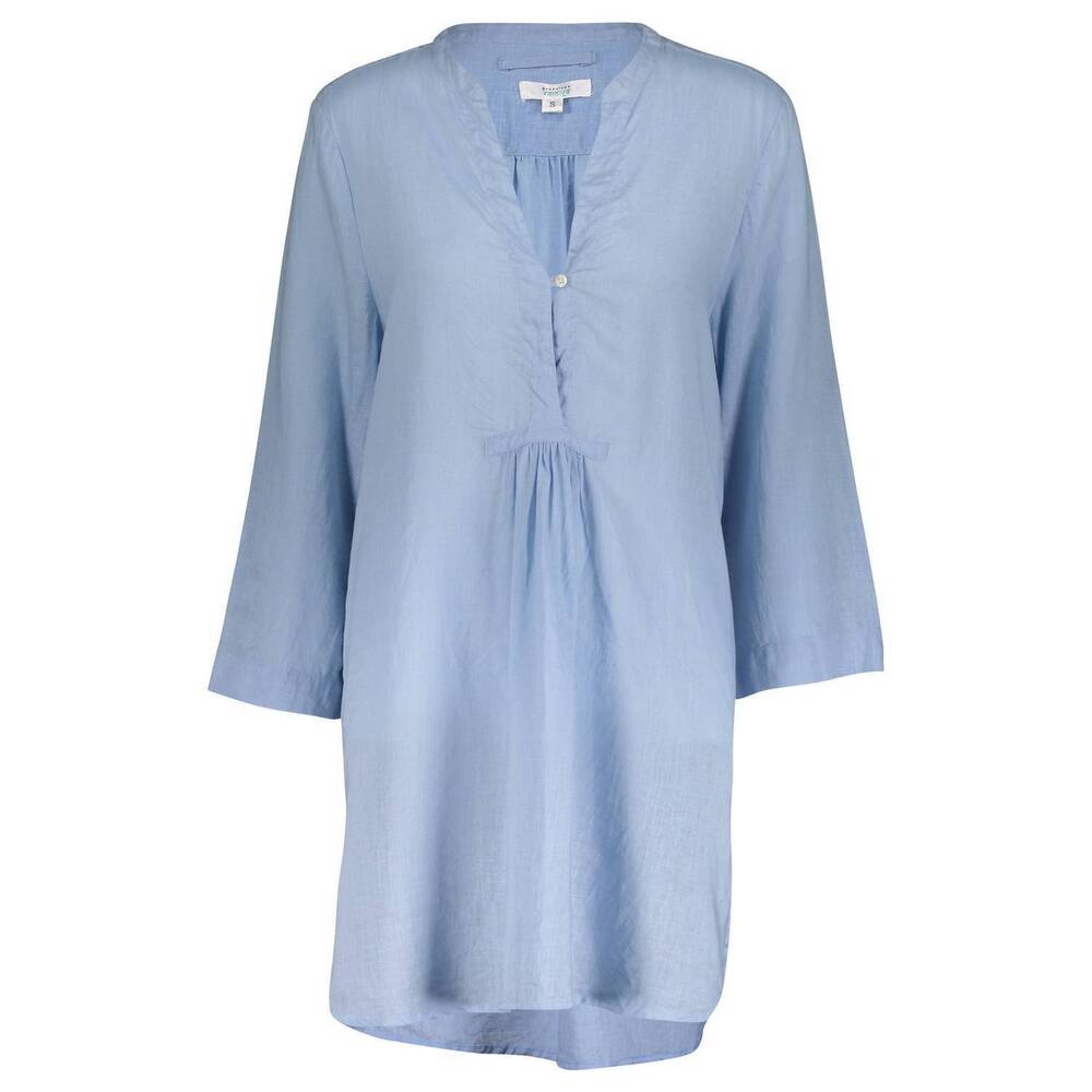 NEW GUADALUPE DESIGN women's poppy shirt dress in blue